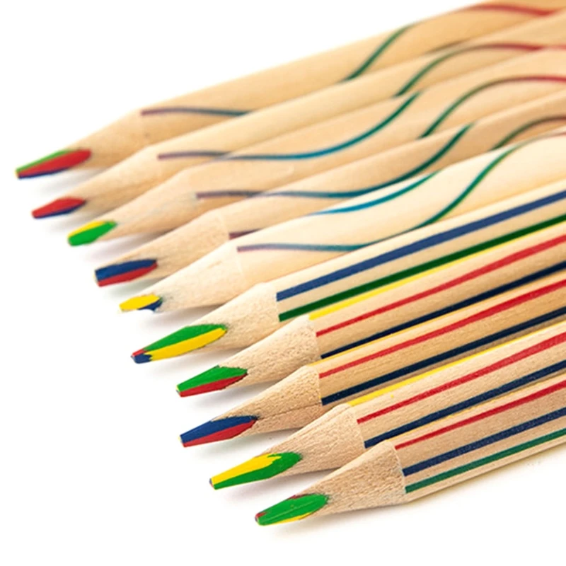10 Pcs/Pack Rainbow Colored Pencils 4 Color in 1 Pencils for Kids Drawing Coloring Sketching Pencils Drawing Stationery
10 Pcs/Pack Rainbow Colored Pencils 4 Color in 1 Pencils for Kids Drawing Coloring Sketching Pencils Drawing Stationery