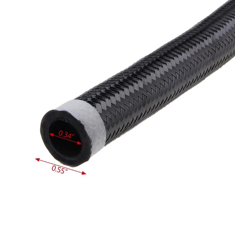 3M Nylon Steel Braided Brake Gas Oil Fuel Line Hose AN4 AN6 AN8 AN10 2018 NEW
3M Nylon Steel Braided Brake Gas Oil Fuel Line Hose AN4 AN6 AN8 AN10 2018 NEW