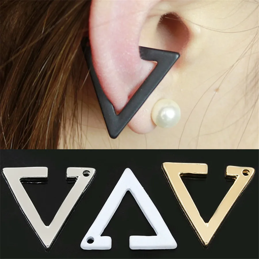Fashion Gothic Triangle earrings Unisex Punk Rock copper Men Women Ear Stud Earrings Pierced Push-Back Ear Plug Buckle jewelry
Fashion Gothic Triangle earrings Unisex Punk Rock copper Men Women Ear Stud Earrings Pierced Push-Back Ear Plug Buckle jewelry
