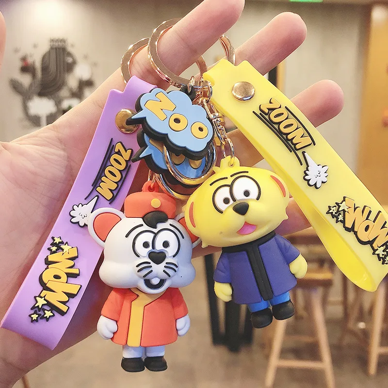 Cartoon Epoxy PVC Animal Kingdom Key Chain Couple Bag Keyring Pendant Men's Fashion Car Keychain Gift Accessories
Cartoon Epoxy PVC Animal Kingdom Key Chain Couple Bag Keyring Pendant Men's Fashion Car Keychain Gift Accessories