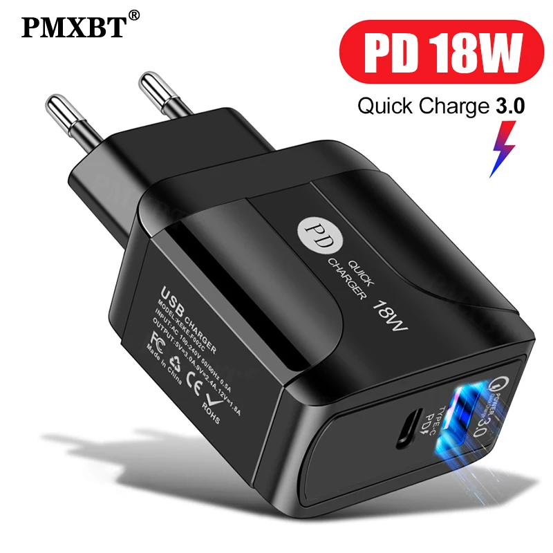 18W USB Charger Support Mobile Phone Quick Charge QC 3.0 EU Wall Charger for iPhone Type C PD Charger For Xiaomi Huawei Laptop
18W USB Charger Support Mobile Phone Quick Charge QC 3.0 EU Wall Charger for iPhone Type C PD Charger For Xiaomi Huawei Laptop