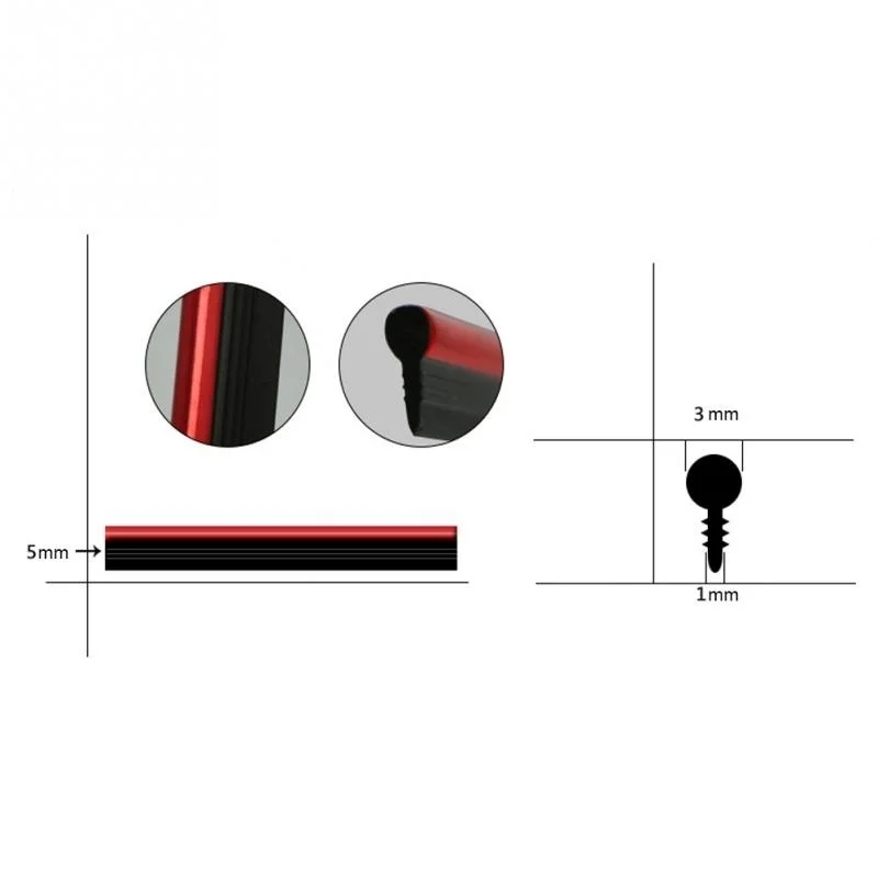 5M Car Door Protector Universal Collision Avoidance Edge Anti Collision Molding Door Line Air Vent Panel Rubber Strip Stickers
5M Car Door Protector Universal Collision Avoidance Edge Anti Collision Molding Door Line Air Vent Panel Rubber Strip Stickers