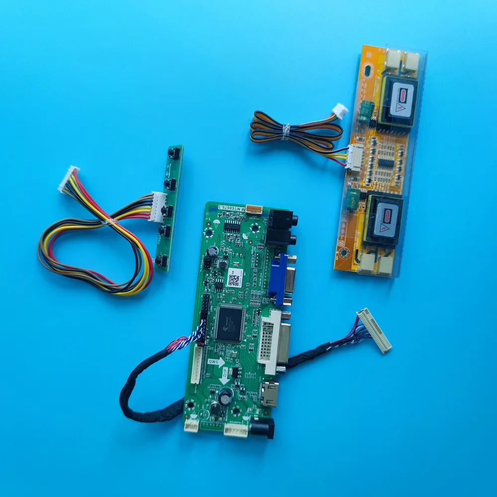 kit for HSD190ME13 LVDS 4 lamps 19" DIY M.NT68676 Driver 30pin 1280X1024 Controller board DVI VGA Monitor Screen 
kit for HSD190ME13 LVDS 4 lamps 19" DIY M.NT68676 Driver 30pin 1280X1024 Controller board DVI VGA Monitor Screen