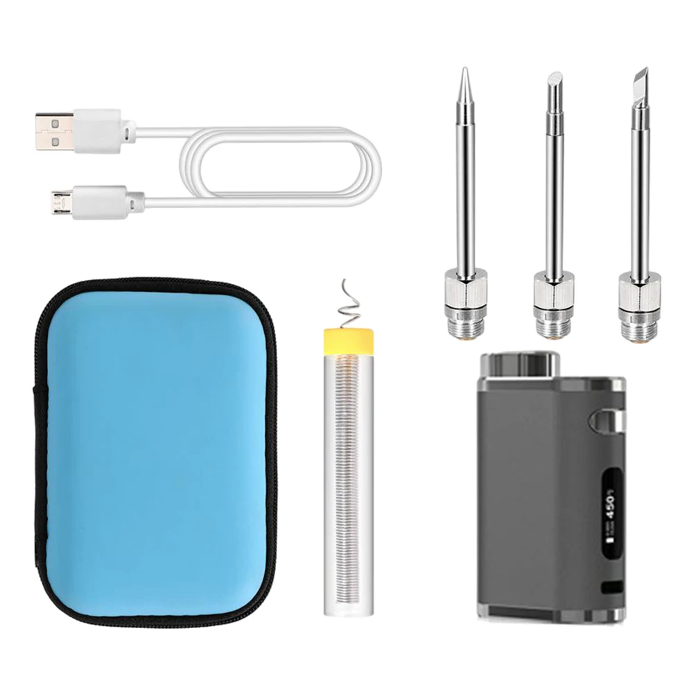 2000mAh Soldering Iron Kit With 3 Soldering Iron Tips Wireless Battery 1W-75W Rechargeable Electronic Soldering Iron Up To 460℃
2000mAh Soldering Iron Kit With 3 Soldering Iron Tips Wireless Battery 1W-75W Rechargeable Electronic Soldering Iron Up To 460℃
