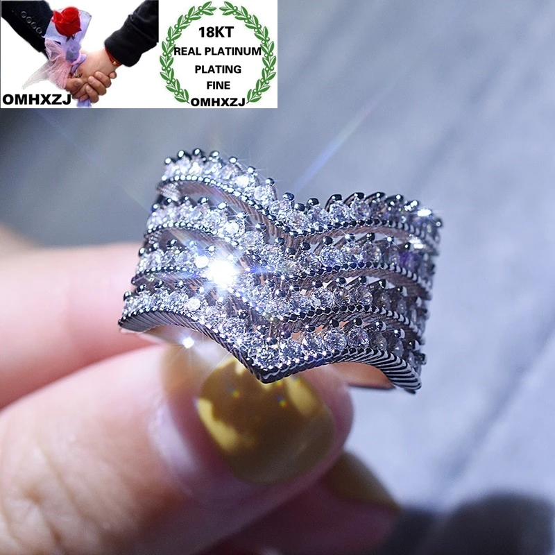 OMHXZJ RR1087 Wholesale European Fashion Hot Woman Girl Party Birthday Wedding Gift V Shape AAA Zircon 18KT White Rose Gold Ring
OMHXZJ RR1087 Wholesale European Fashion Hot Woman Girl Party Birthday Wedding Gift V Shape AAA Zircon 18KT White Rose Gold Ring