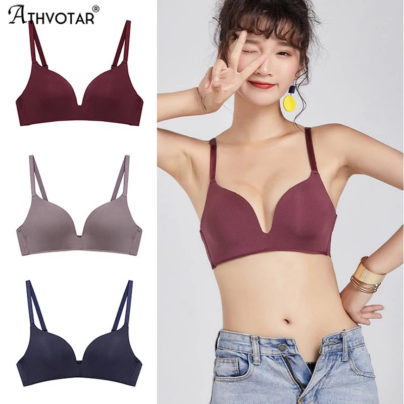 Женский сексуальный бесшовный бюстгальтер ATHVOTAR, бюстгальтер без косточек, бюстгальтер пуш-ап с красивой спинкой, женское нижнее белье 
Женский сексуальный бесшовный бюстгальтер ATHVOTAR, бюстгальтер без косточек, бюстгальтер пуш-ап с красивой спинкой, женское нижнее белье