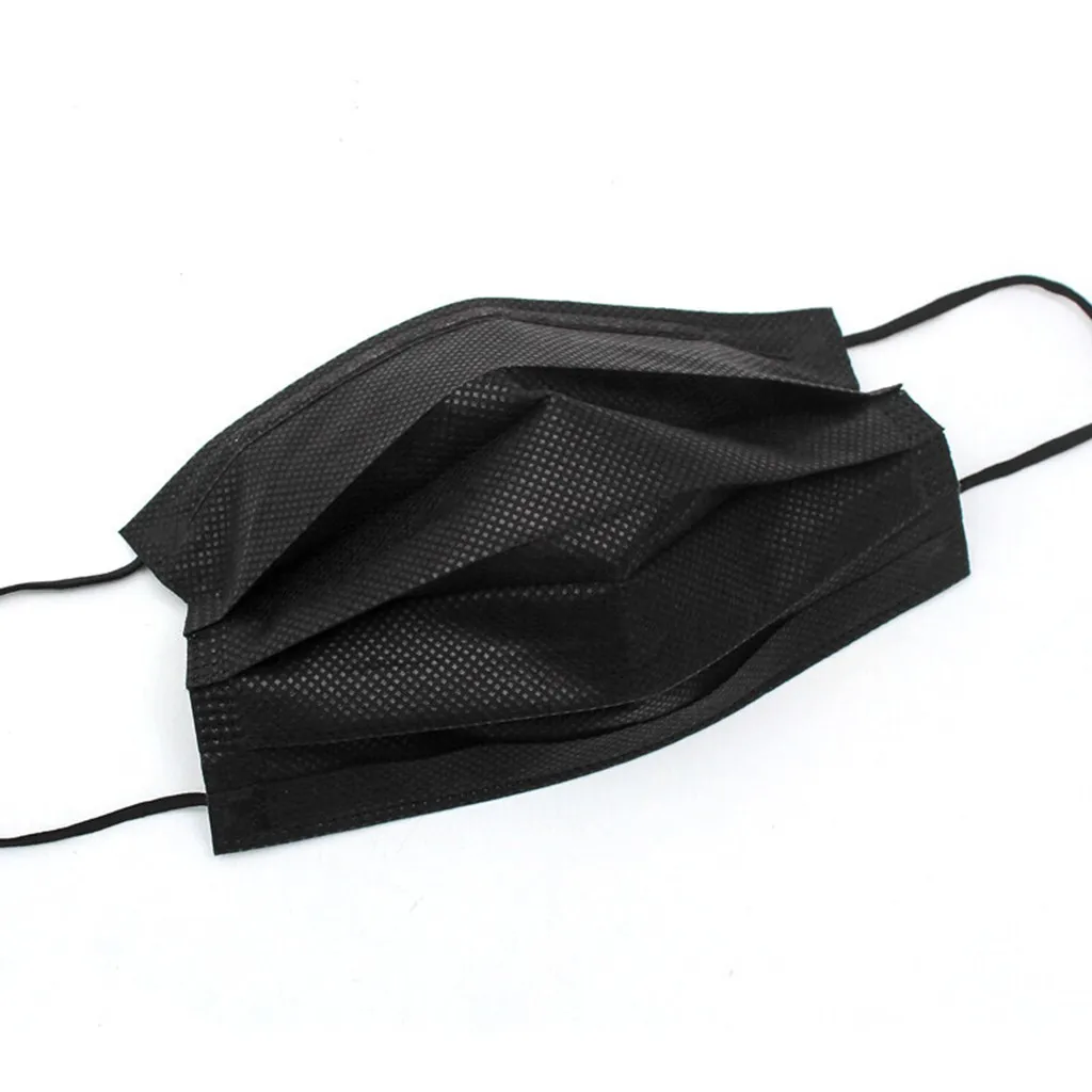 50pc Black Disposable Masker Adult 3 Layers Mascarillas Breathable Cubrebocas Halloween Cosplay Face-masks Unisex Mondkapjes
50pc Black Disposable Masker Adult 3 Layers Mascarillas Breathable Cubrebocas Halloween Cosplay Face-masks Unisex Mondkapjes