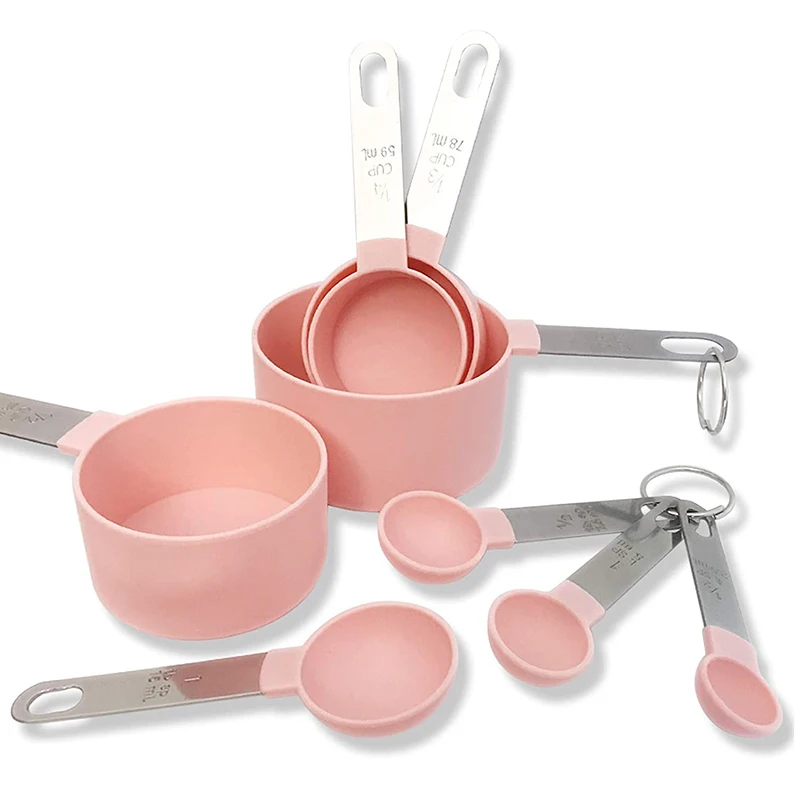 Measuring Cups and Measuring Spoons Set of 8Pcs, Stainless Steel Handle,Kitchen Tools and Gadgets for Cooking, Baking
Measuring Cups and Measuring Spoons Set of 8Pcs, Stainless Steel Handle,Kitchen Tools and Gadgets for Cooking, Baking