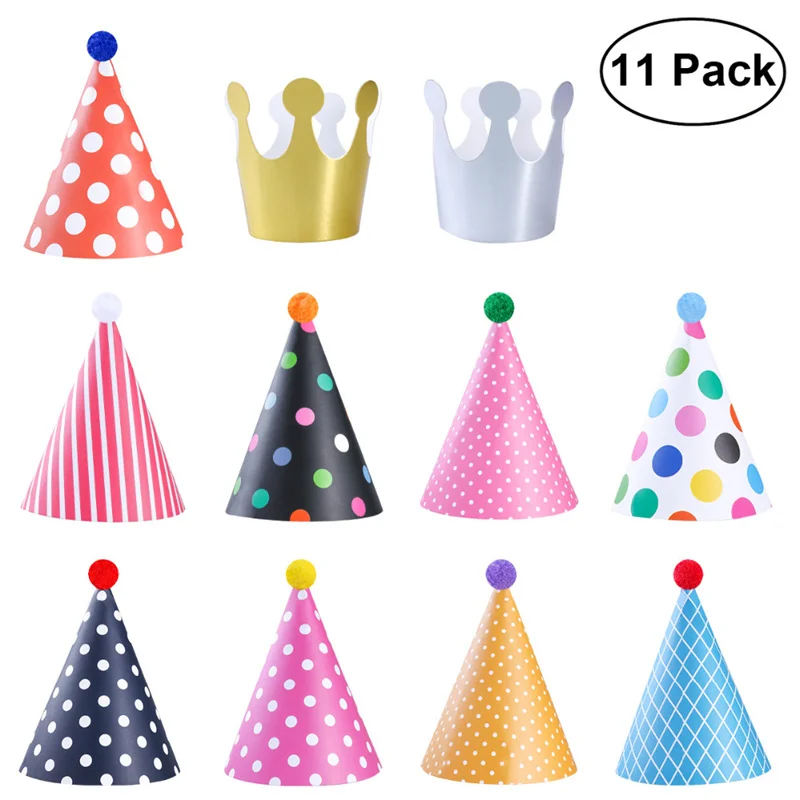 11 Pieces Happy Birthday Party Hats Polka Dot DIY Cute Handmade Cap Crown Shower Baby Decoration Boy Girl Gifts Supplie
11 Pieces Happy Birthday Party Hats Polka Dot DIY Cute Handmade Cap Crown Shower Baby Decoration Boy Girl Gifts Supplie