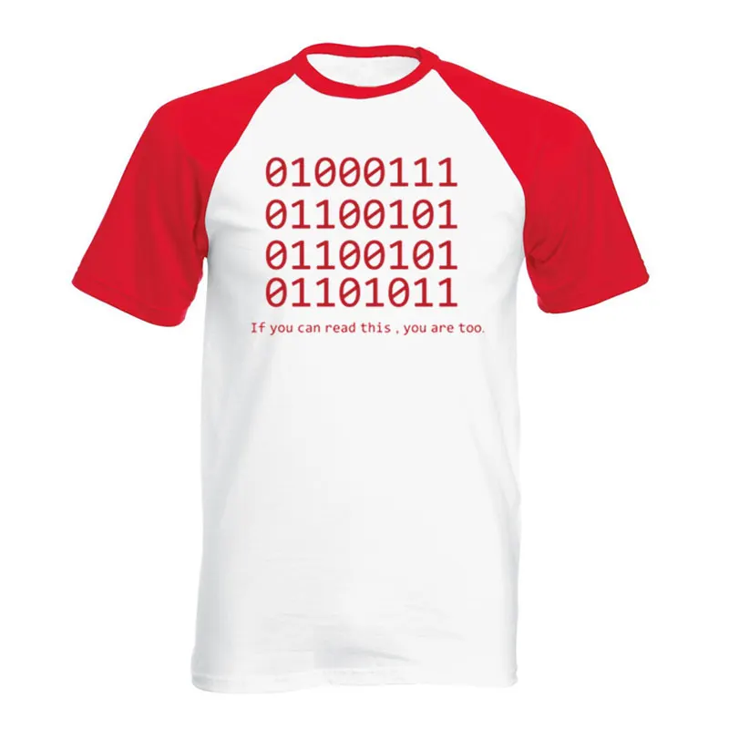 Men's T Shirt Computer Binary Password Printed Geek Answer Casual Loose Handsome raglan Short Sleeve O Neck Cotton Shirts Tee
Men's T Shirt Computer Binary Password Printed Geek Answer Casual Loose Handsome raglan Short Sleeve O Neck Cotton Shirts Tee