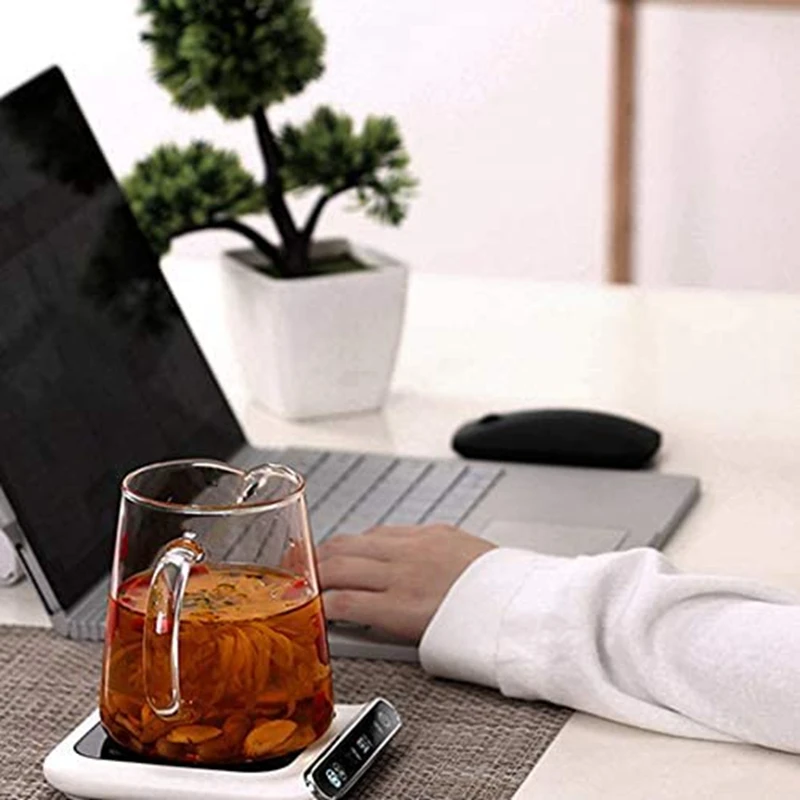 Coffee Cup Warmer for Desk 3-Gear Adjustable Constant Temperature 55C Mug Warmer with Drink Water Reminder Home Office 
Coffee Cup Warmer for Desk 3-Gear Adjustable Constant Temperature 55C Mug Warmer with Drink Water Reminder Home Office