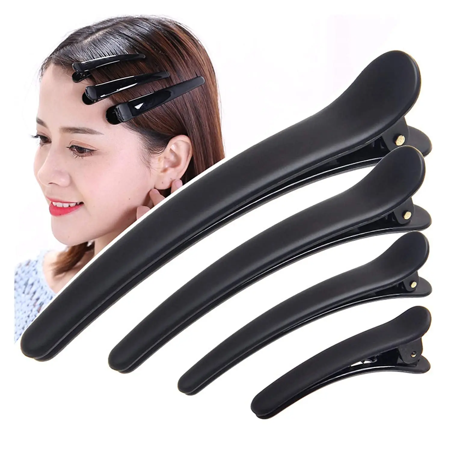 4 sizes Black Plastic Single Prong Diy Hairstyle Alligator Hair Clip Hair Accessories Hair Styling Tool Hairpins Hairdressing
4 sizes Black Plastic Single Prong Diy Hairstyle Alligator Hair Clip Hair Accessories Hair Styling Tool Hairpins Hairdressing