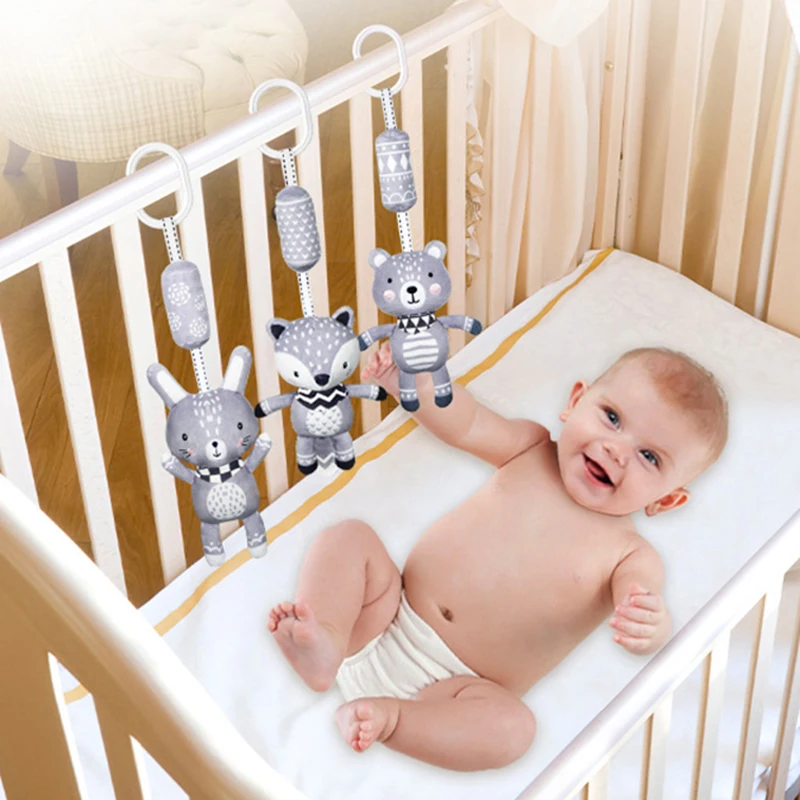 Baby Stroller Cartoon Plush Toys Animal Hanging Bell Educationa Toys Infant Stroller Bed Crib Hanging Toys For Baby 0-12 Months
Baby Stroller Cartoon Plush Toys Animal Hanging Bell Educationa Toys Infant Stroller Bed Crib Hanging Toys For Baby 0-12 Months