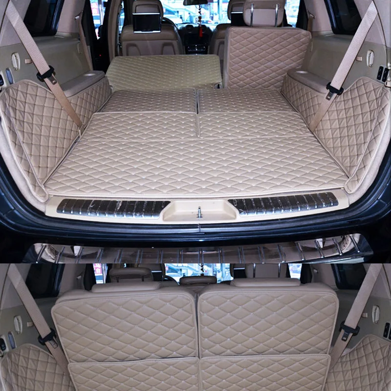 Коврики для багажника на заказ Mercedes Benz GL 500 X166 7 мест 2013 водонепроницаемые коврики