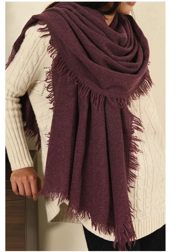 200*80cm 100% Cashmere Scarf Wraps Women Winter Solid Color Warm Shawl Cape Foulard
200*80cm 100% Cashmere Scarf Wraps Women Winter Solid Color Warm Shawl Cape Foulard