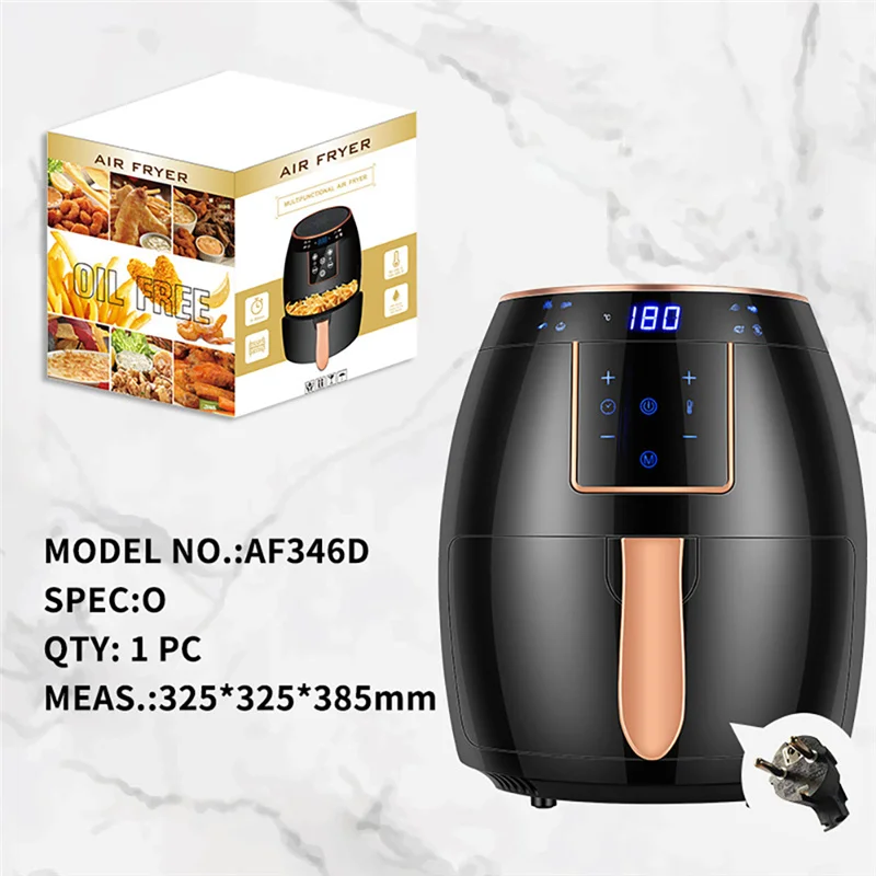 1300W 5.5L 360 Degree Baking Air Fryer Without Oil Home Cooking Nonstick Deep Fryer Multifunctional Electric Deep Fryer Oven
1300W 5.5L 360 Degree Baking Air Fryer Without Oil Home Cooking Nonstick Deep Fryer Multifunctional Electric Deep Fryer Oven