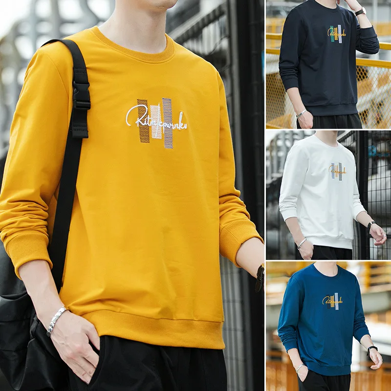 2021 New Hoodie Men's Crew Neck Coat Handsome Korean Style Printed Long-Sleeved Bottoming Shirt
2021 New Hoodie Men's Crew Neck Coat Handsome Korean Style Printed Long-Sleeved Bottoming Shirt