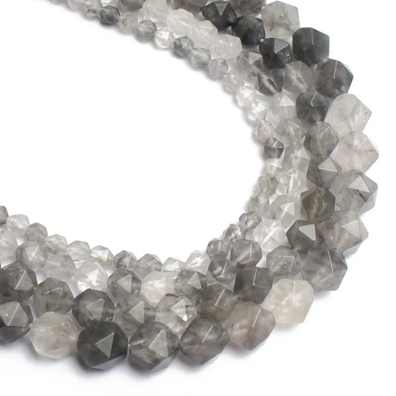 6/8/10/12mm Natural Faceted Grey Quartzs Beads Round Spacer Loose Beads For Fashion Accessories Jewellery Making 15 inch
6/8/10/12mm Natural Faceted Grey Quartzs Beads Round Spacer Loose Beads For Fashion Accessories Jewellery Making 15 inch