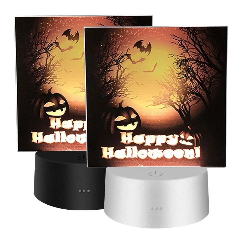 Pumpkin Night Light Witch Lamp Bat ABS Gift Halloween Decor Night Light Creative Acrylic Black LED Night Light
Pumpkin Night Light Witch Lamp Bat ABS Gift Halloween Decor Night Light Creative Acrylic Black LED Night Light
