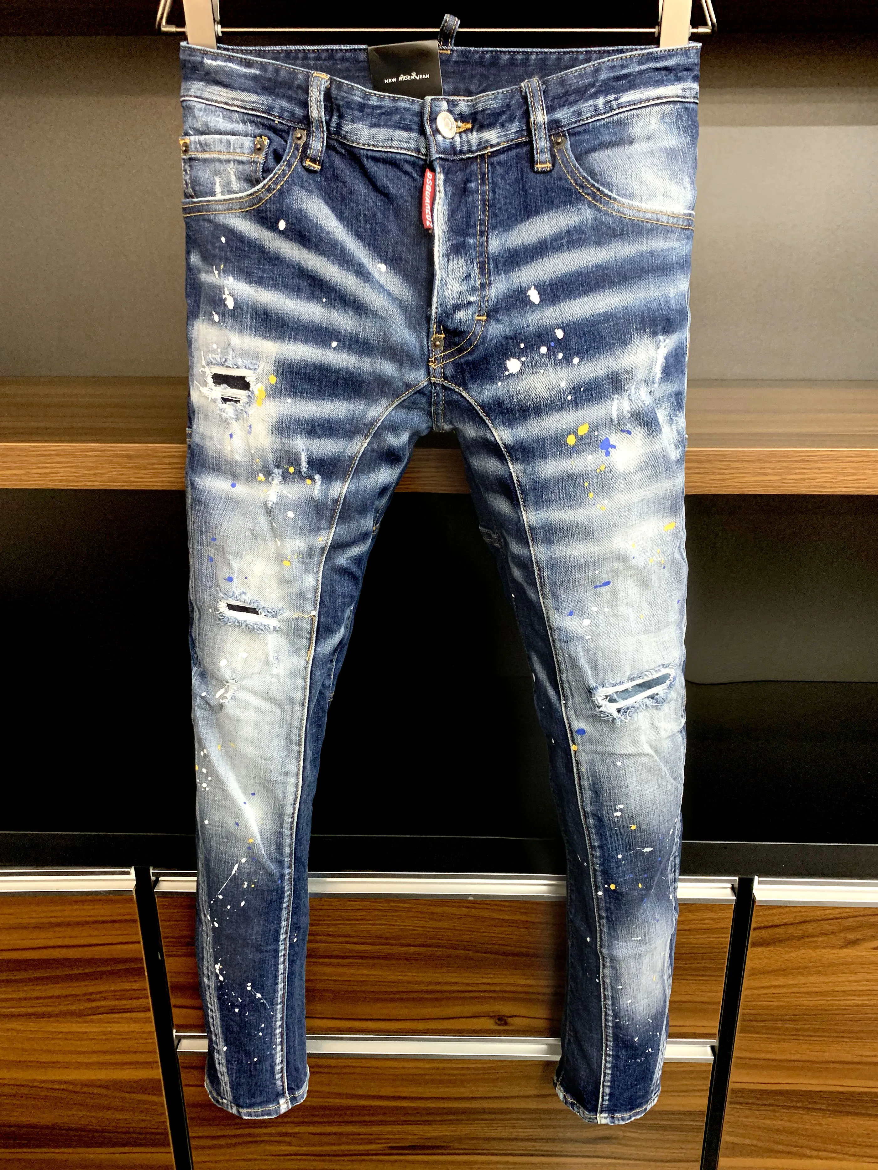 Ripped Jeans For Men Graphic Jeans Trend Brand Fashion Men Personality Elastic Casual Men Slim Badge Embroidered Motorcycle Pant
Ripped Jeans For Men Graphic Jeans Trend Brand Fashion Men Personality Elastic Casual Men Slim Badge Embroidered Motorcycle Pant