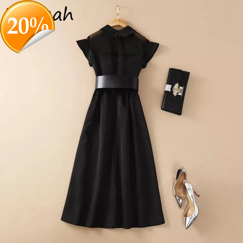 New 2021 Summer Women Fashion Runway Party A-Line Dress Short Sharpening Mesh Elegant Ladies Midi Vestidos
New 2021 Summer Women Fashion Runway Party A-Line Dress Short Sharpening Mesh Elegant Ladies Midi Vestidos