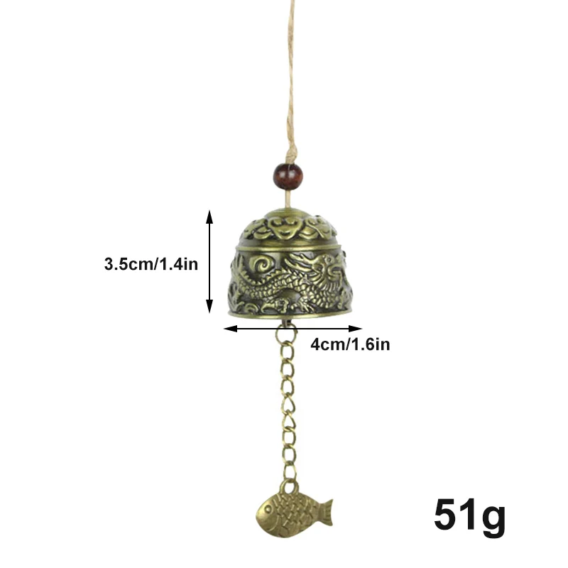 Metal Wind Chime Ornament Bell Dragons Pendant With Fish For Creatives Metal Home Decoration PI669
Metal Wind Chime Ornament Bell Dragons Pendant With Fish For Creatives Metal Home Decoration PI669