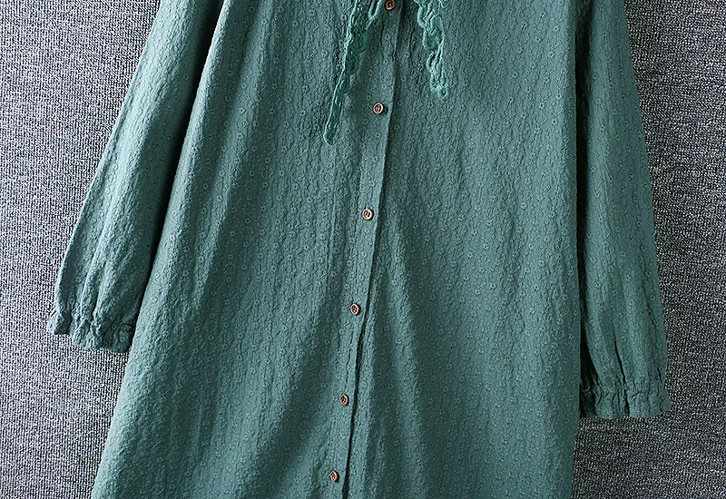 2020 Mori Girl Autumn Women Dress Literary Fresh Turndown Collar Embroidery Solid Color Cotton linen Loose Long Dresses Women
2020 Mori Girl Autumn Women Dress Literary Fresh Turndown Collar Embroidery Solid Color Cotton linen Loose Long Dresses Women