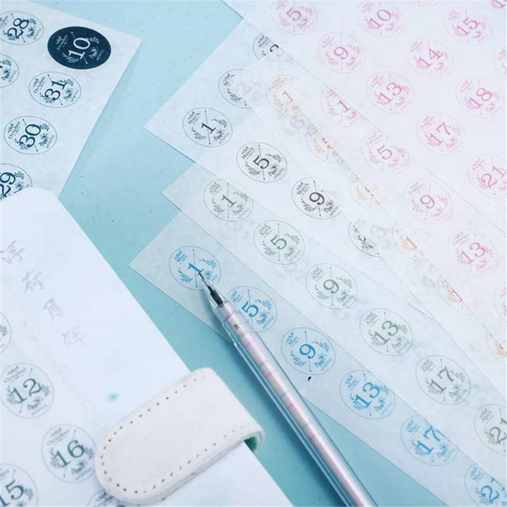 12 Sheets 365 Days Calendar Stickers DIY Diary Decoration Album Scrapbooking Vintage Deco Lable Stickers Kawaii Stationery
12 Sheets 365 Days Calendar Stickers DIY Diary Decoration Album Scrapbooking Vintage Deco Lable Stickers Kawaii Stationery