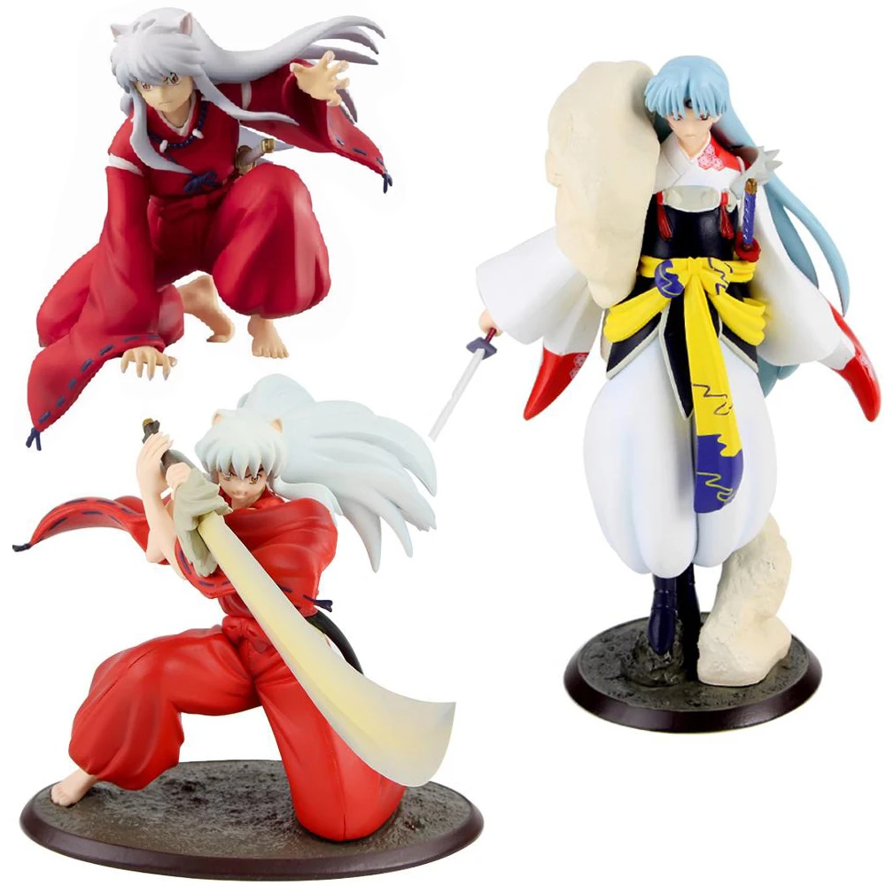 Японская аниме Inuyasha Sesshoumaru собака демон Tessaiga тенсега меч ПВХ экшн фигурка игрушка