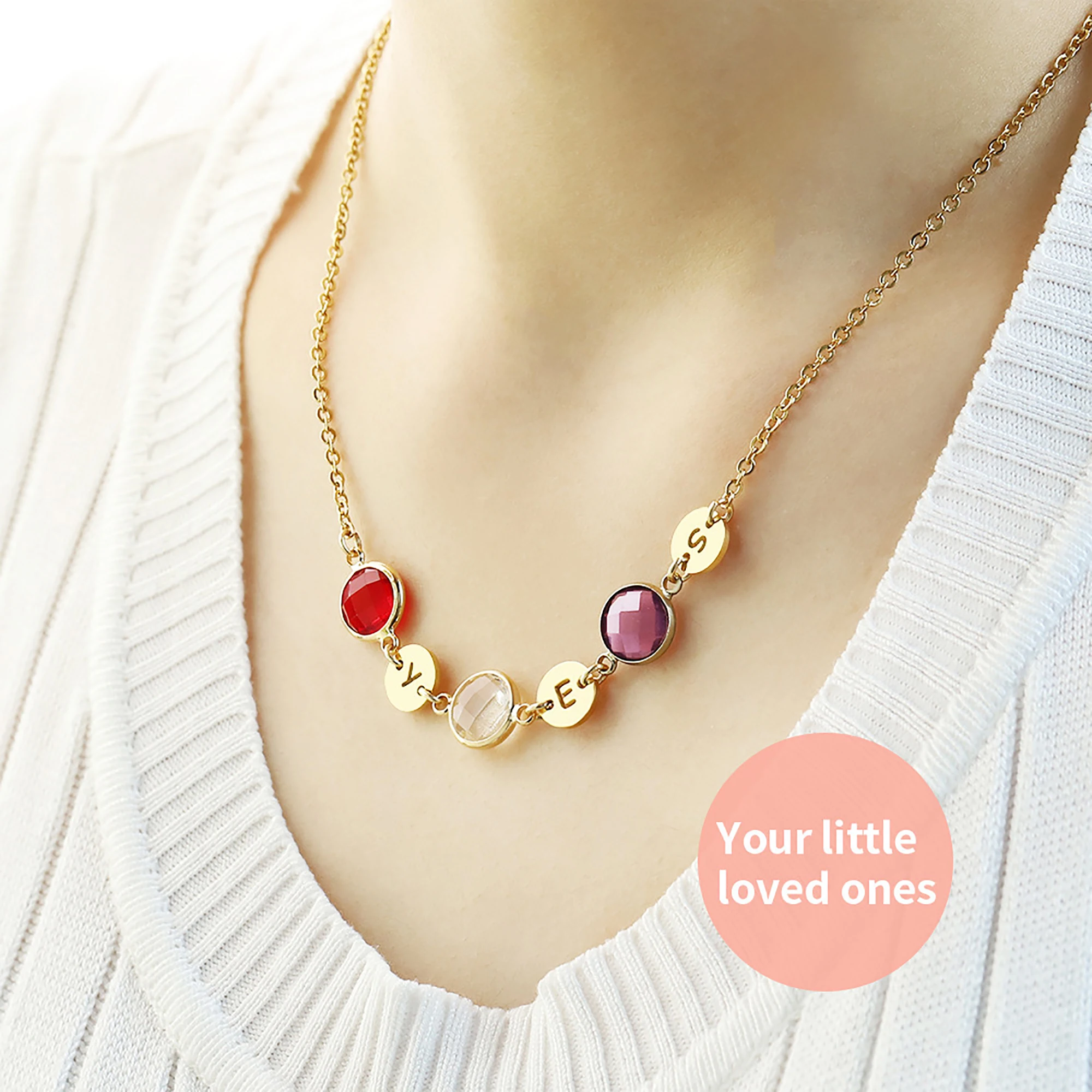 Personalized Letter Birthstone Necklace Customized Stainless Steel Pendant Necklaces Birthday Jewelry Gift For Women Girls Charm
Personalized Letter Birthstone Necklace Customized Stainless Steel Pendant Necklaces Birthday Jewelry Gift For Women Girls Charm