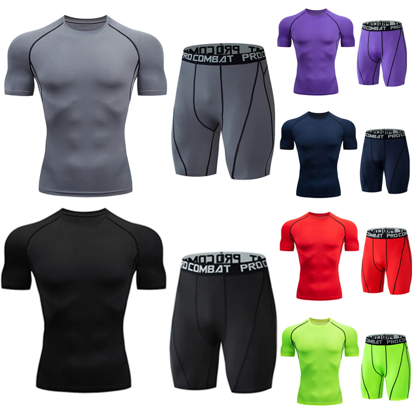 Men Sportswear Set Spring Summer Tracksuit Short Sleeve T-Shirt and Shorts Suit Two Piece Set Men Sportwear chandals hombre
Men Sportswear Set Spring Summer Tracksuit Short Sleeve T-Shirt and Shorts Suit Two Piece Set Men Sportwear chandals hombre