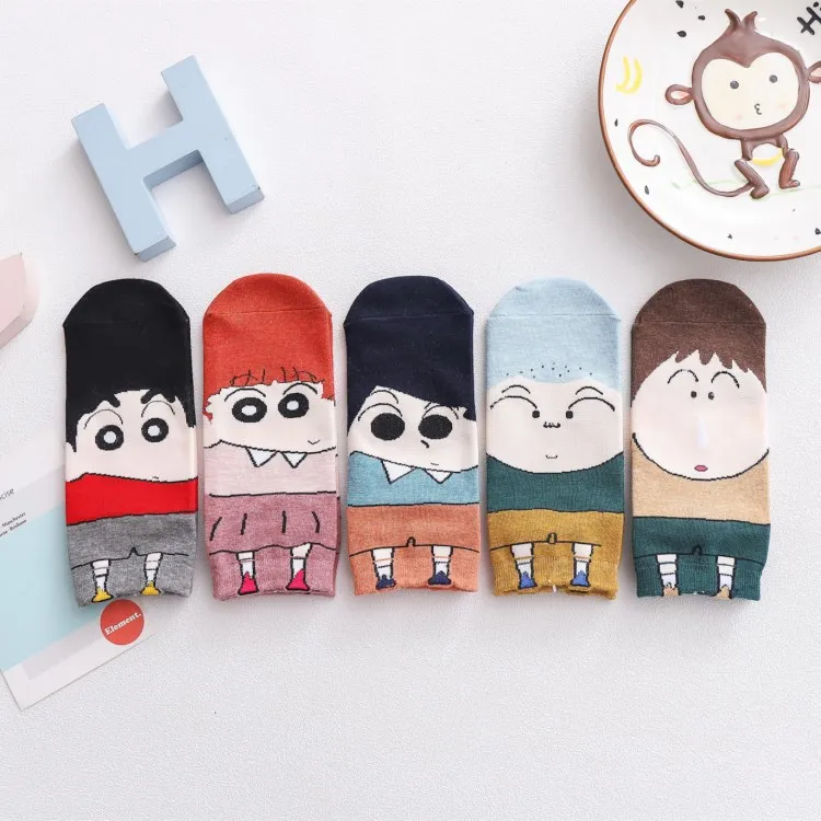Harajuku Cartoon Character Crayon Shin-Chan Girl Socks Kawaii Socks Woman Ankle Socks Cute Woman'S Socks Cartoon Sock Dropship
Harajuku Cartoon Character Crayon Shin-Chan Girl Socks Kawaii Socks Woman Ankle Socks Cute Woman'S Socks Cartoon Sock Dropship
