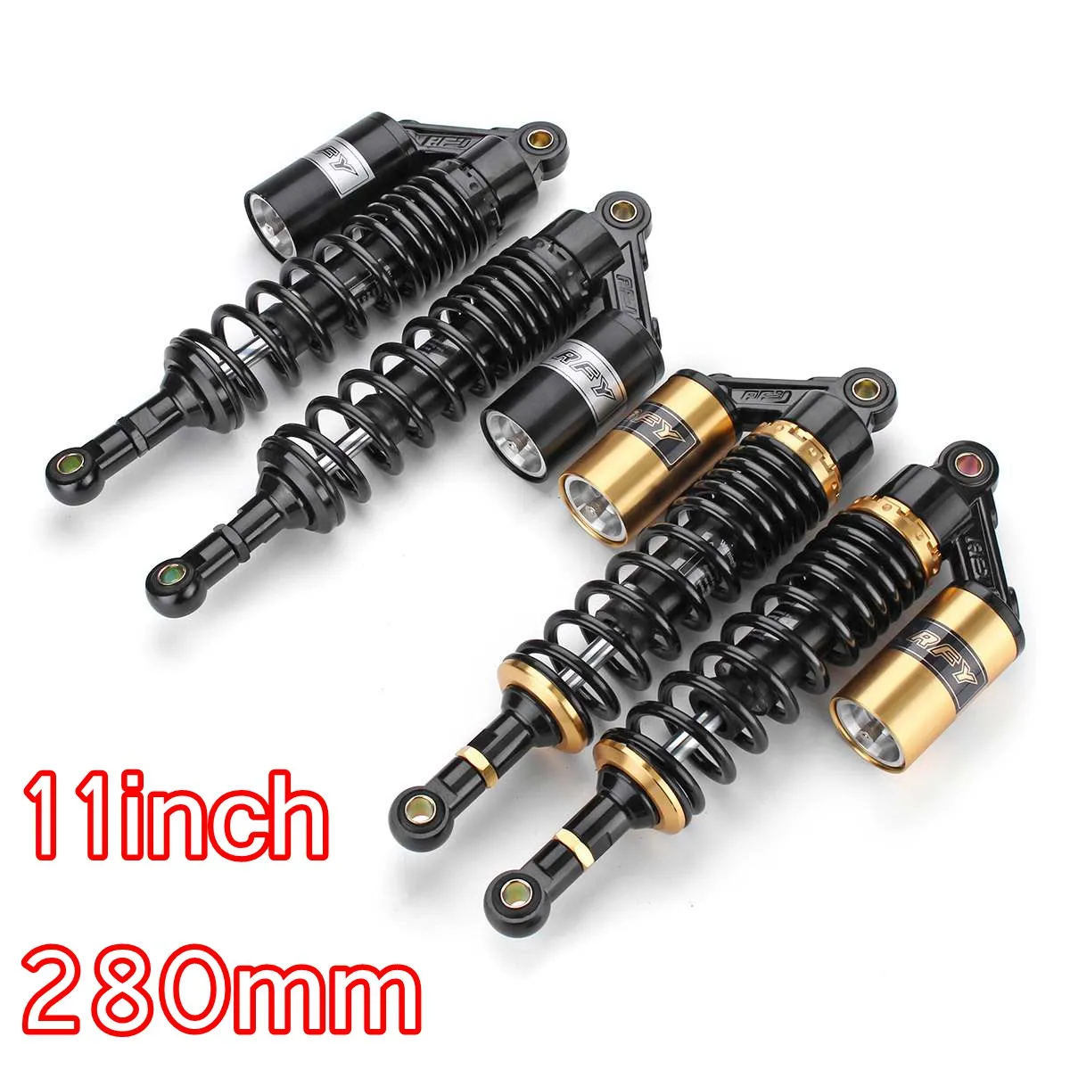 280mm 11inch Universal Motorcycle Air Shock Absorber Rear Suspension Falling Protection For Dirt Pit Bike Scooter ATV Quad
280mm 11inch Universal Motorcycle Air Shock Absorber Rear Suspension Falling Protection For Dirt Pit Bike Scooter ATV Quad