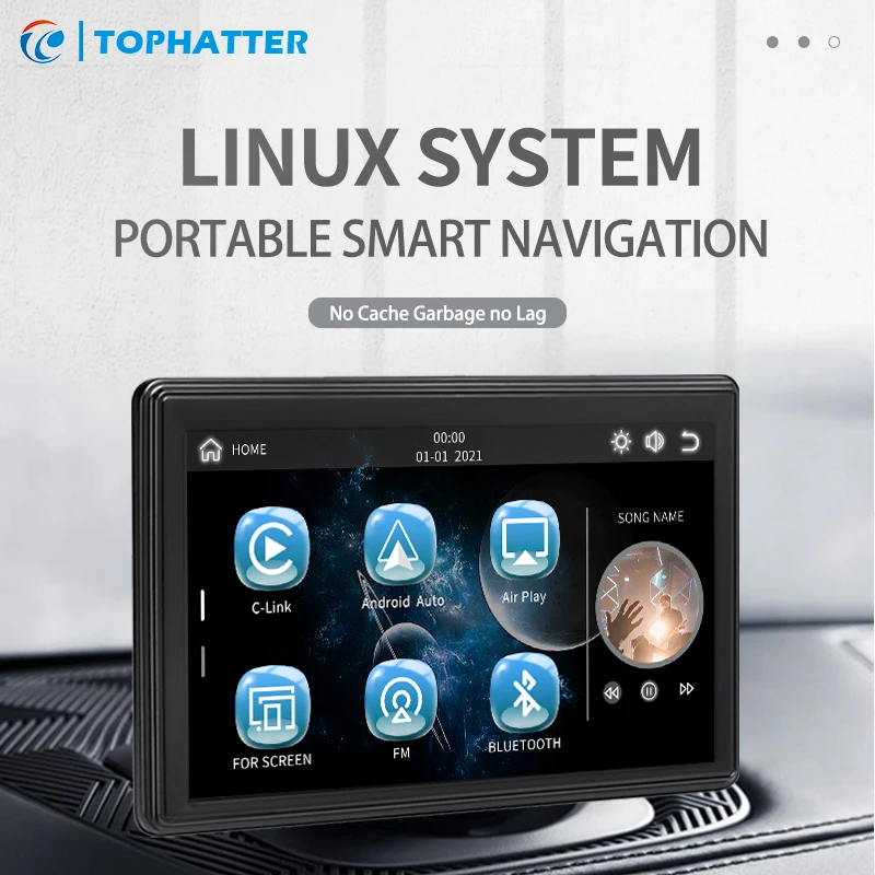 Портативная 7-дюймовая система Linux, Беспроводная мультимедийная система Apple CarPlay Android, Bluetooth-навигация, IPS1080P, стерео экран для автомобиля
Портативная 7-дюймовая система Linux, Беспроводная мультимедийная система Apple CarPlay Android, Bluetooth-навигация, IPS1080P, стерео экран для автомобиля