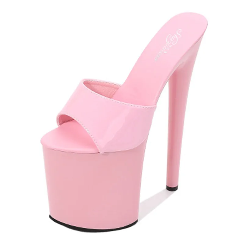 

Model slippers 17cm-20cm special high heels with stiletto heels and sexy platform high slippers
