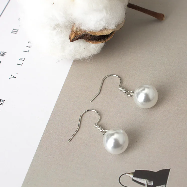 Sailing Rain 925 Silver Hip Hop Drop Earring Women Female Round Pearl Earring Girls Birthday Party Gift Fashion Jewelry
Sailing Rain 925 Silver Hip Hop Drop Earring Women Female Round Pearl Earring Girls Birthday Party Gift Fashion Jewelry