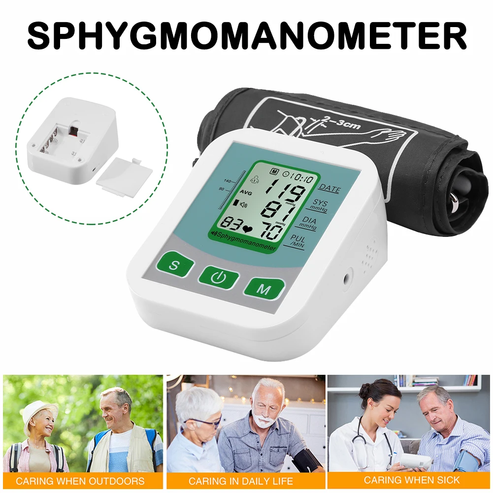 Portable Smart Cuff Arm Blood Pressure Monitor Nurse Blood Pressure Device Sphygmomanometer Home Health Detector Machine
Portable Smart Cuff Arm Blood Pressure Monitor Nurse Blood Pressure Device Sphygmomanometer Home Health Detector Machine