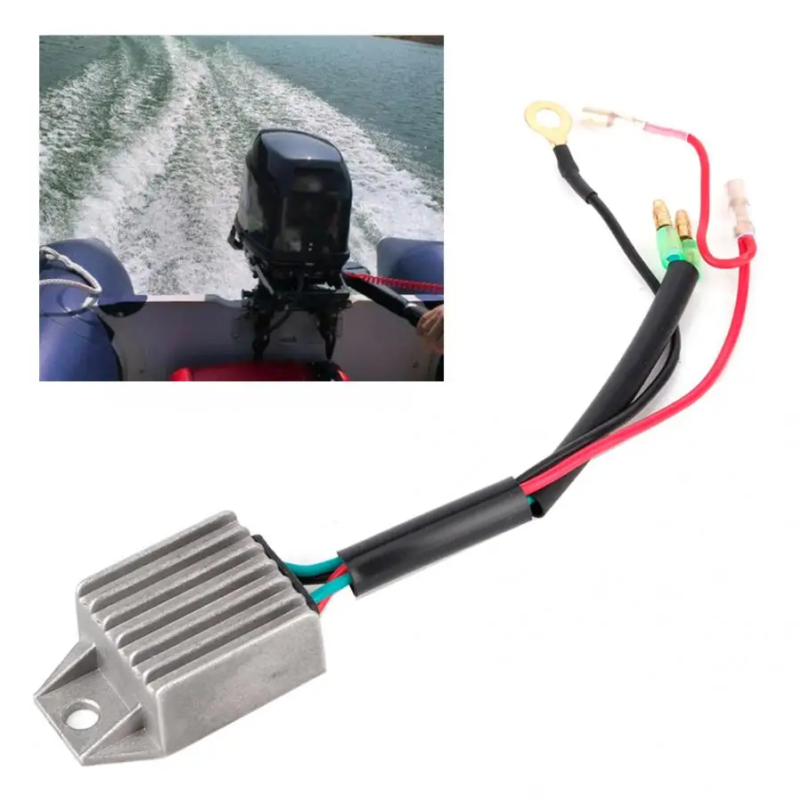 Voltage Regulator Rectifier for 2 Stroke 15HP Outboard Motor Fishing Boats Motors Silver Aluminium Alloy Voltage Stabilizer
Voltage Regulator Rectifier for 2 Stroke 15HP Outboard Motor Fishing Boats Motors Silver Aluminium Alloy Voltage Stabilizer