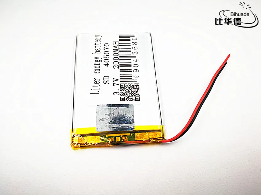 2pcs Liter energy battery Good Qulity 3.7V,2000mAH,405070 Polymer lithium ion / Li-ion battery for TOY,POWER BANK,GPS,mp3,mp4
2pcs Liter energy battery Good Qulity 3.7V,2000mAH,405070 Polymer lithium ion / Li-ion battery for TOY,POWER BANK,GPS,mp3,mp4