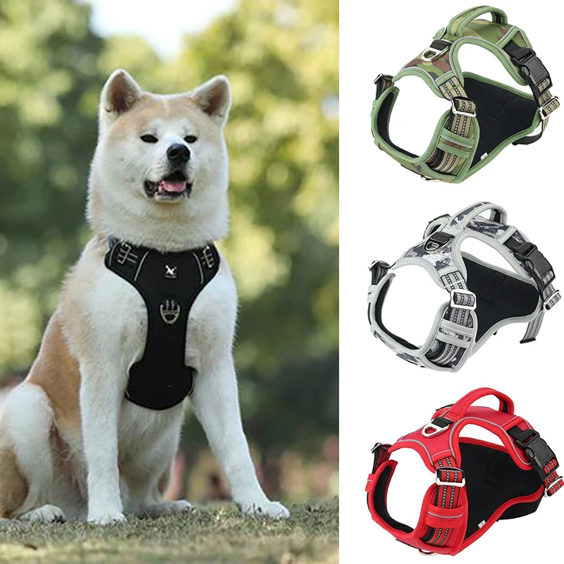Reflective Pet Dog Harness Service Dog Oxford Cloth Vest With Vertical Handle Adjustable Dog Walking Training Pet Harnesses
Reflective Pet Dog Harness Service Dog Oxford Cloth Vest With Vertical Handle Adjustable Dog Walking Training Pet Harnesses