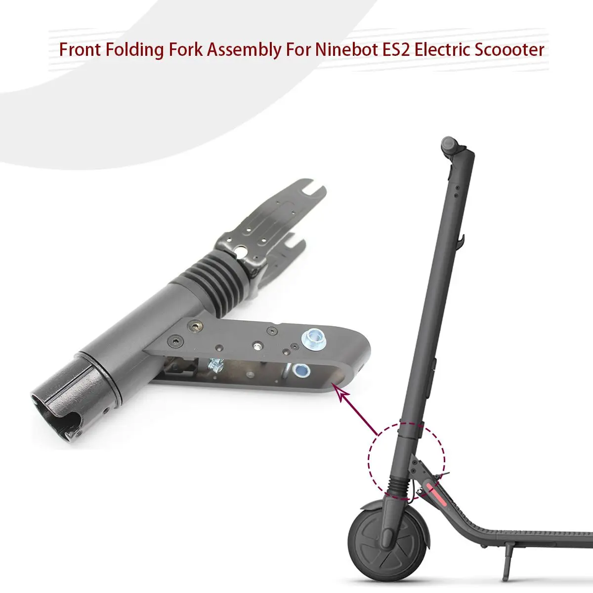 

Лидер продаж, оригинальные складные передние вилки, аксессуары для Ninebot ES2, складной умный электрический самокат, легкие вилки, аксессуары