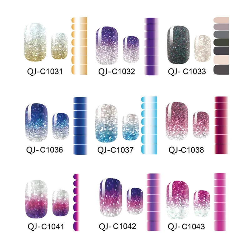 Nail Sticker Glitter Powder Gradient Color Sticker DIY Self-Adhesive Nail Wraps Full Cover Nail Art Decorate Nail Polish Sticker
Nail Sticker Glitter Powder Gradient Color Sticker DIY Self-Adhesive Nail Wraps Full Cover Nail Art Decorate Nail Polish Sticker