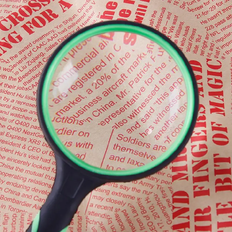 Green 10 Times Portable Handheld High Definition Reading Magnifier Glass Eye Loupe Lens Reading Book Maps Newspaper Loupe
Green 10 Times Portable Handheld High Definition Reading Magnifier Glass Eye Loupe Lens Reading Book Maps Newspaper Loupe