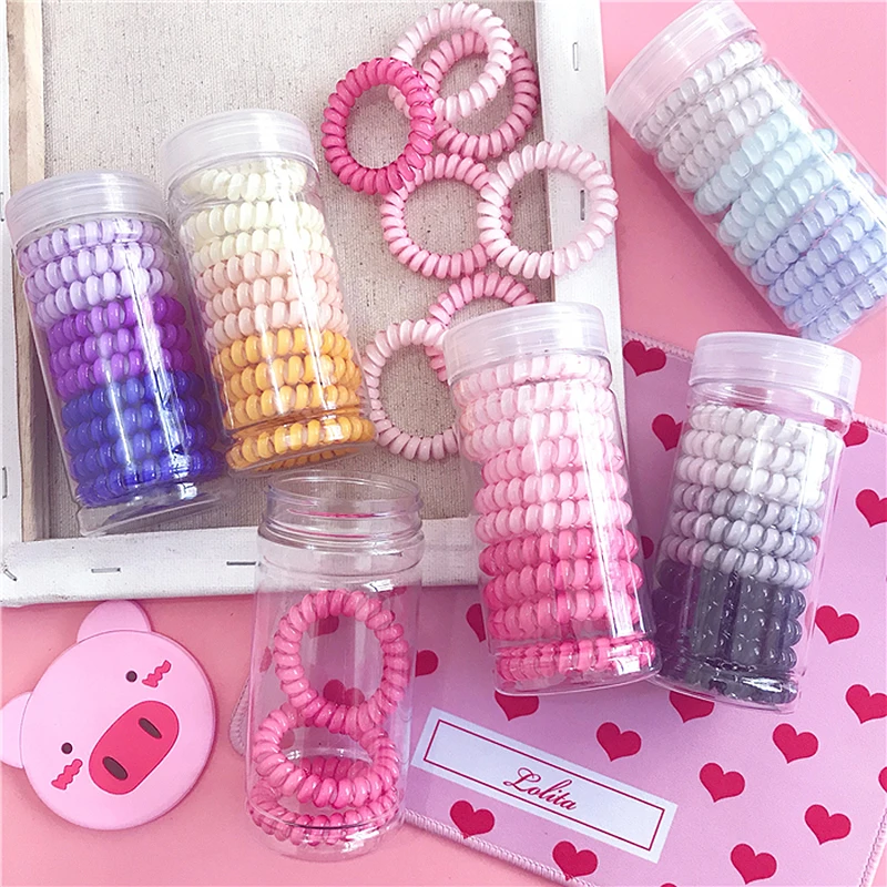 9 Pcs/Box Elastic Telephone Wire Hair Bands for Women Hair Accessories Spiral Rubber Hair Ties Ponytail Holders Hair Band Cord
9 Pcs/Box Elastic Telephone Wire Hair Bands for Women Hair Accessories Spiral Rubber Hair Ties Ponytail Holders Hair Band Cord