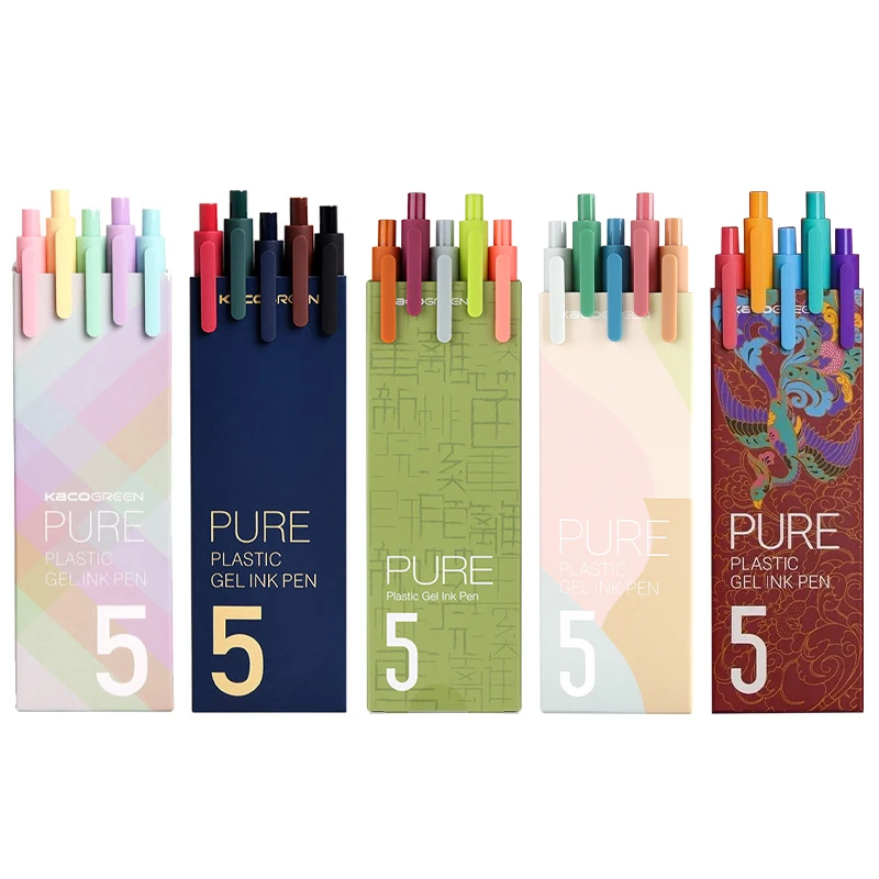 KACO SHUYUAN Gel Pens 0.5mm Pure Color Body Macaron Retro Morandi Style Water-Based Ink Student Office Writing Pen
KACO SHUYUAN Gel Pens 0.5mm Pure Color Body Macaron Retro Morandi Style Water-Based Ink Student Office Writing Pen