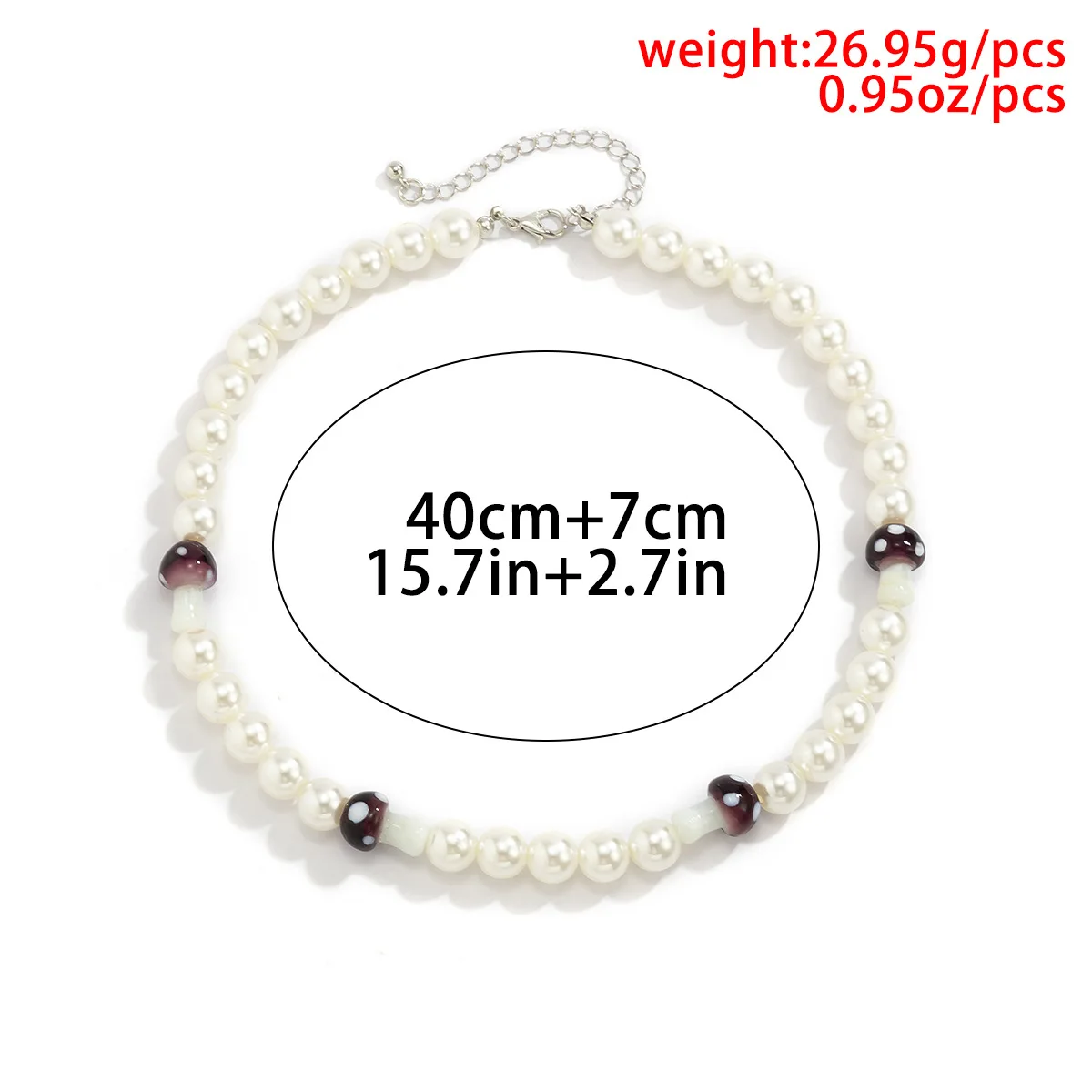 New Korea Sweet Mushroom Pearl Stone Chain Choker Necklace for Women Girls Handmade Beaded Necklace Wedding Party Jewelry
New Korea Sweet Mushroom Pearl Stone Chain Choker Necklace for Women Girls Handmade Beaded Necklace Wedding Party Jewelry