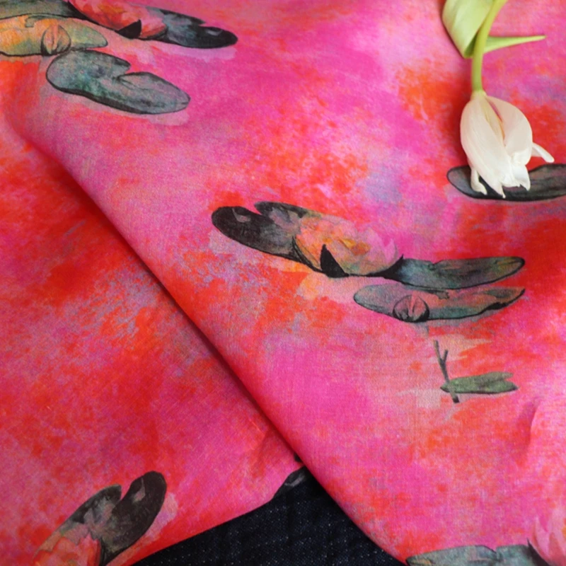 Lotus Natural Pure 100% ramie Linen cloth Printed fabric for dresses robe Summer thin tissu diy handmade Sewing DIY
Lotus Natural Pure 100% ramie Linen cloth Printed fabric for dresses robe Summer thin tissu diy handmade Sewing DIY