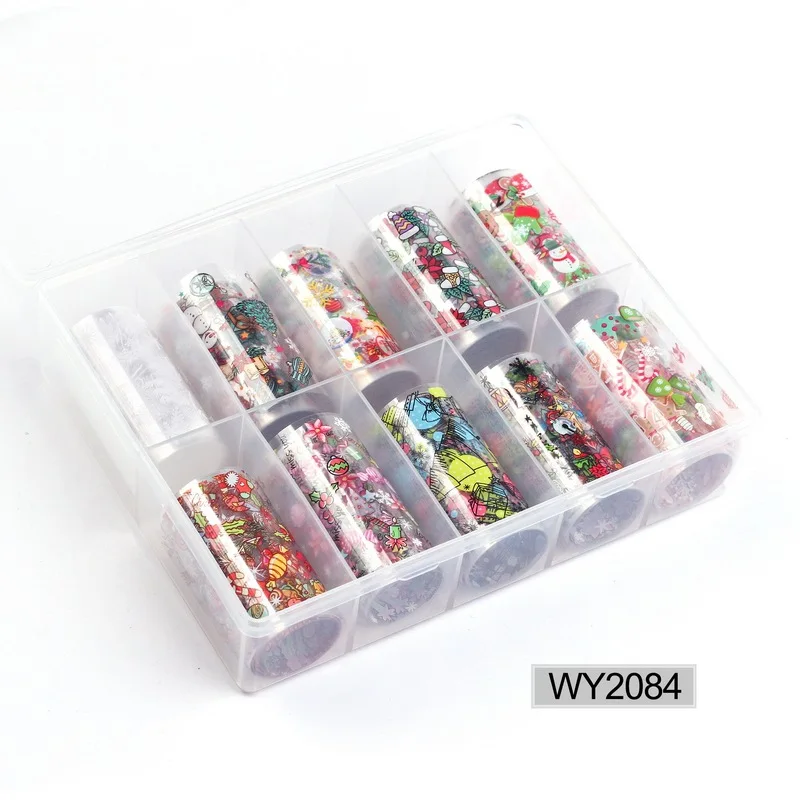 10 Rolls Halloween Christmas Nail Art Transfer Foil Sticker Wraps 4*100cm Mixed Styles Nail Decorations Manicure Accessories
10 Rolls Halloween Christmas Nail Art Transfer Foil Sticker Wraps 4*100cm Mixed Styles Nail Decorations Manicure Accessories