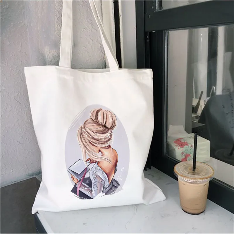 Cartoon Anime Girl Canvas Shoulder Tote Bag Large Capacity Shopping Bags Female Handbag Foldable Reusable Beach Shopper Bag
Cartoon Anime Girl Canvas Shoulder Tote Bag Large Capacity Shopping Bags Female Handbag Foldable Reusable Beach Shopper Bag