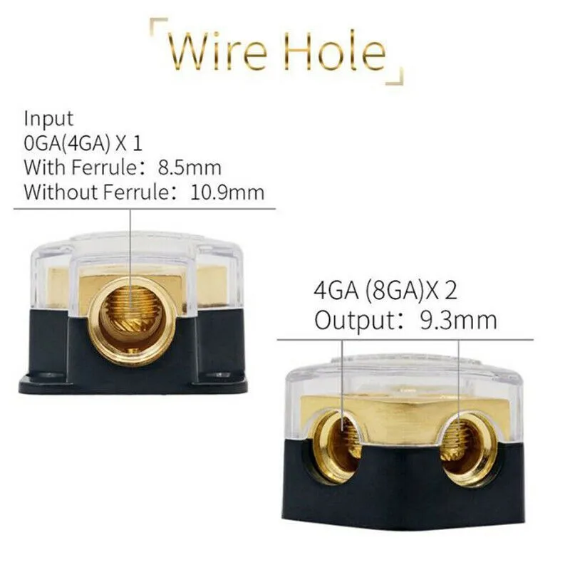 Applicable To Auto Ground Splitter Distribution Block Power For Car Aud WH 0/4gauge AWG
Applicable To Auto Ground Splitter Distribution Block Power For Car Aud WH 0/4gauge AWG